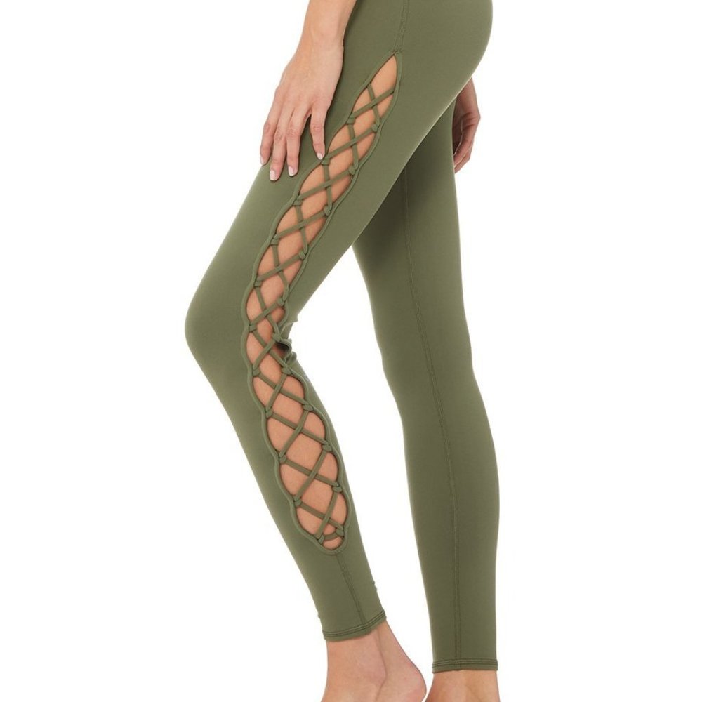ALO YOGA Interlace Yoga Legging XS NWT